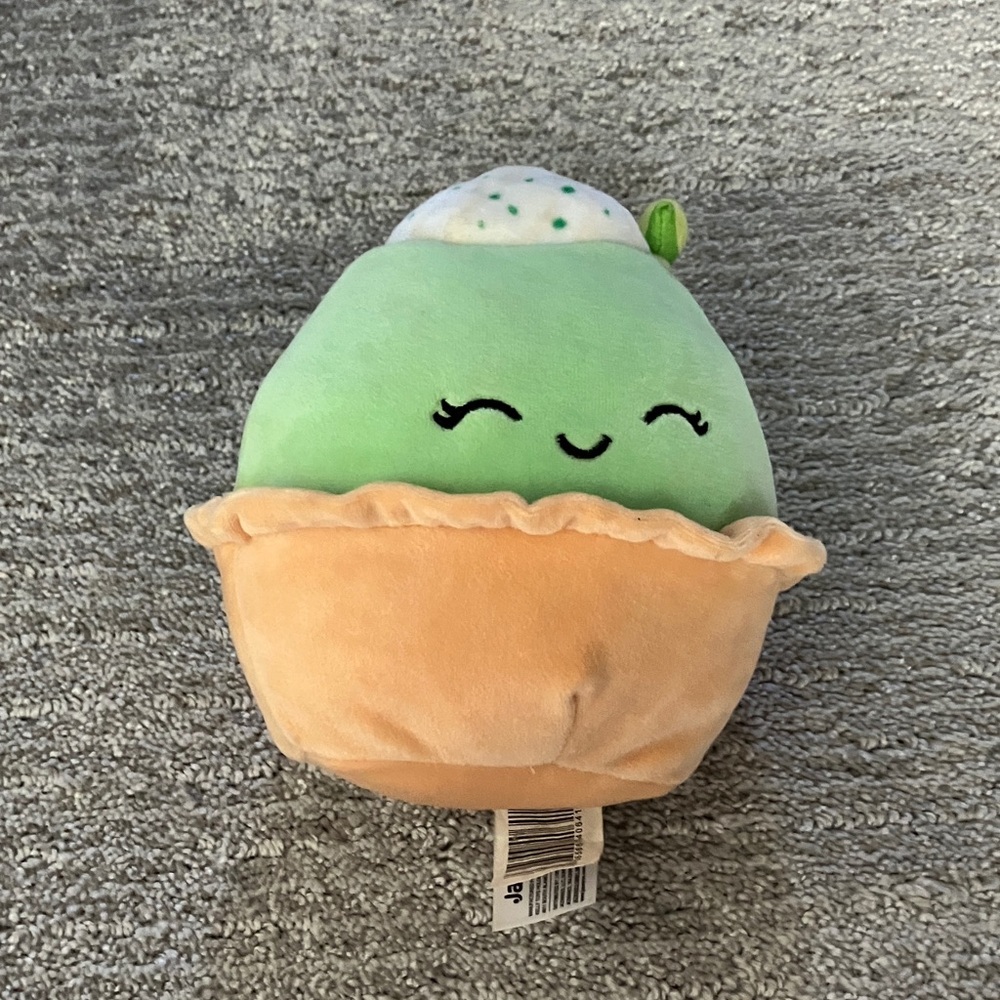 Squishmallows Green and Tan Cupcake Plush
